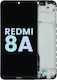 Оригинален LCD дисплей с рамка, съвместим с Xiaomi Redmi 8a, черен