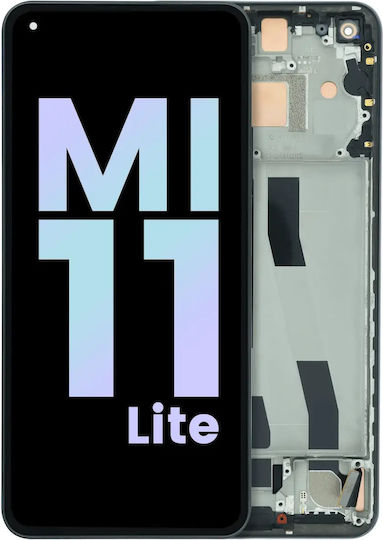 Oled Assembly Frame Xiaomi Mi 11 Lite 5g Genuine Black