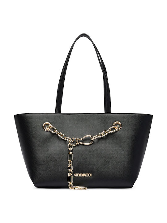 Black Leather Women's Tote Bag