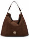 Women's Hobo Bag Suede Brown