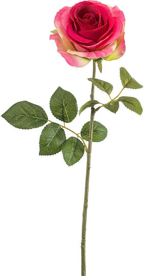 Artificial Flower 67cm Emerald Rose Hot Pink 435246