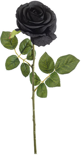 Τεχνητό Λουλούδι 67εκ Emerald Rose Black 435249