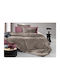 Guy Laroche Surreal Cocoa Sherpa Comforter Double 240x240cm