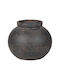 Estia Decorative Ceramic Vase Orange 16.5xH20cm