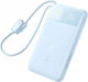 Baseus EnerFill FC11 Външна батерия 10000mAh 22.5W с USB-A порт и USB-C порт Захранване с висока мощност / Бързо зареждане Синя
