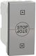 Schneider Electric Recessed Wall-Mounted Roller Shutter Switch One-Way Silver