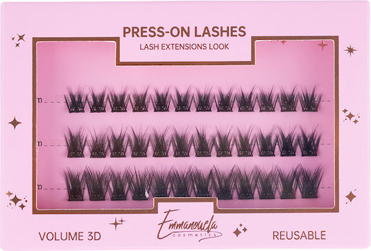 Emmanouela Cosmetics Press-on Lashes Βλεφαρίδες Τουφάκια 36τμχ Beautiful