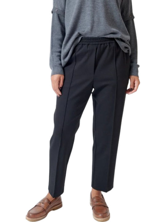 Women's Fabric Trousers Black