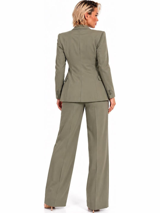Women's Green Set with Trousers P-392
