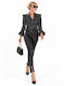 Women's Black Set with Trousers P-398