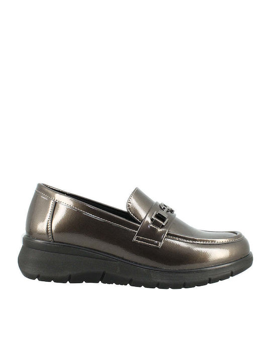 Antrin Damen-Loafers in Grau