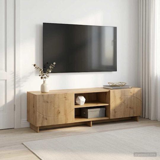 TV Stand Artisan Oak L140xW34.5xH40cm