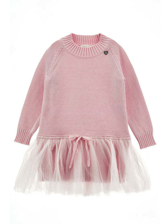Girls Tulle Flower Girl Dress Pink