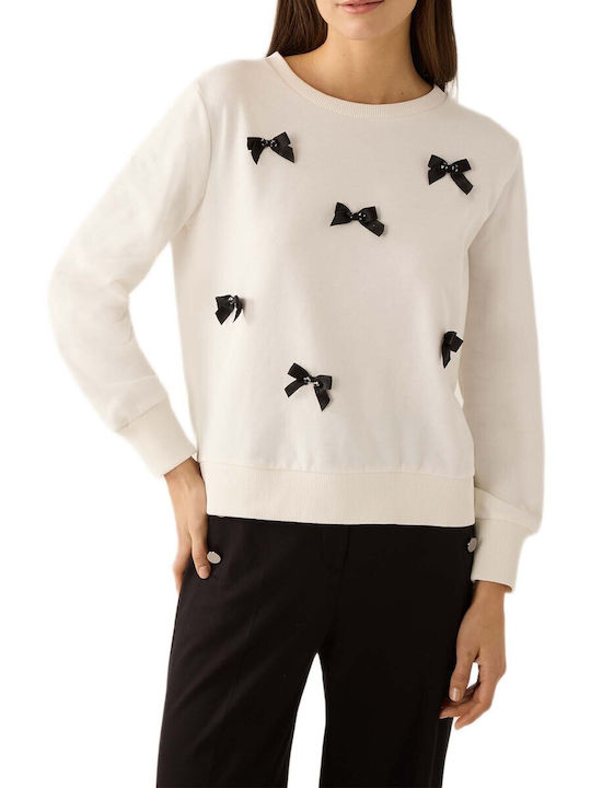 MORE & MORE Damen-Sweatshirt Weiß