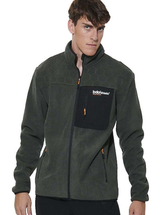 Jachetă Bărbătească Fleece Kaki