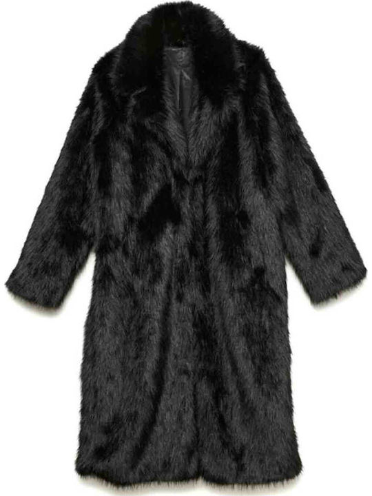Vero Moda Blană Lungă Pentru Femei Black