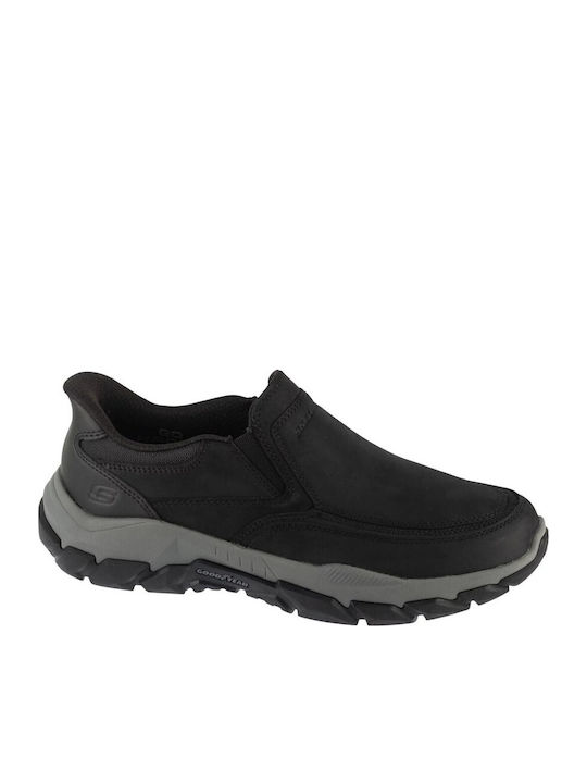 Santoro Archaic Canvas Men's Black Slip-Ons
