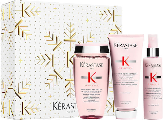 Genesis Hair Care & Styling Set for Hair Loss for All Hair Types with Shampoo, Conditioner & Heat Protection 3 Pieces