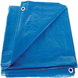 Schützende Poolabdeckung Blau