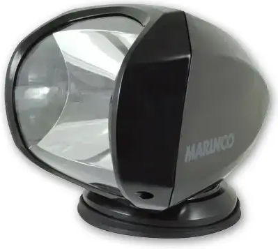 Marinco Remote-Controlled Spotlight Black 100W 12/24V