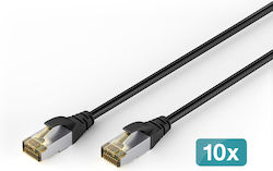 Digitus U/UTP Cat.6a Ethernet Cable 2m Black Digitus U/UTP Cat.6a Ethernet Cable 2m Black