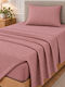 Astron Italy Giulia Semi-Double Fitted Sheet Set 120x200+30cm Dusty Pink (3 Pieces)