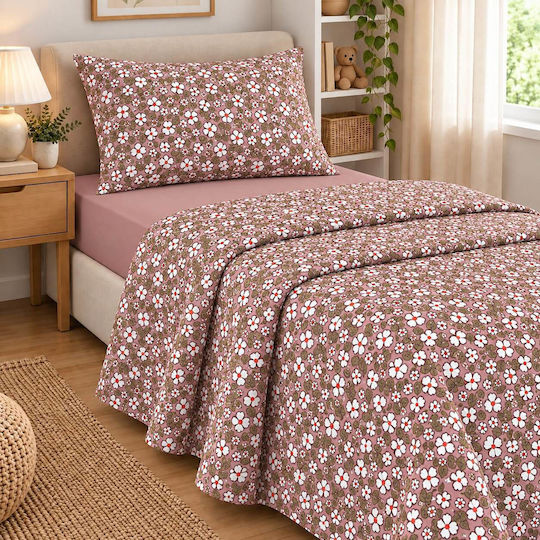 Astron Italy Elisa Single Set 3 Pieces 175x260 cm Dusty Rose Astron Italy Elisa Single Set 3 Pieces 175x260 cm Dusty Rose