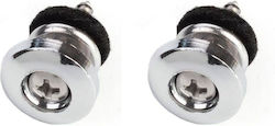 Kera Audio Belt Buttons 2 pcs for Bass in Silver Colour