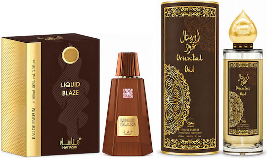 2-piece Fragrance Set, Liquid Blaze + Oriental Oud, Eau De Parfum (edp), 2 X 100 Ml