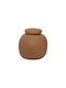 Urban Nature Culture Amsterdam Decorative Ceramic Vase Brown 16.5x16.5xH16.5cm