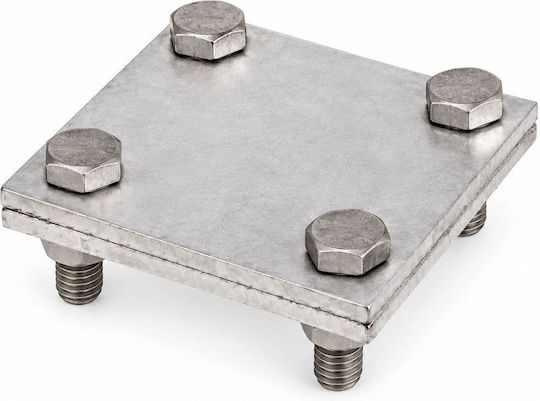 Hot-Dip Galvanized Steel Strip Connector 30mm/30mm St Tzn Double 50x50x2mm Pittas 161711-006