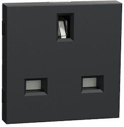 Schneider Electric Unica Single Power Socket Grey
