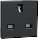 Schneider Electric Unica Single Power Socket Grey