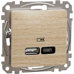 Schneider Electric Single Beige Power Socket Schneider Electric Single Beige Power Socket