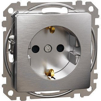 Schneider Electric Single Silver Power Socket
