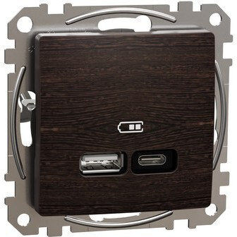 Schneider Electric Sedna Design Single Power Socket Brown