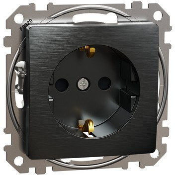 Schneider Electric Single Grey Power Socket