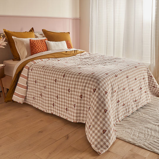 A-s Cole Tagesdecke für Doppelbett aus Polyester Beige 220x240cm