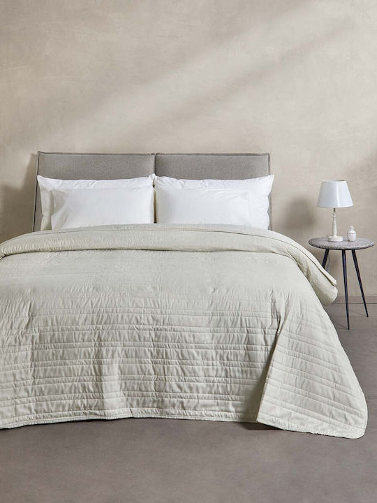 Aigaion Single Coverlet Ecru 160x230cm