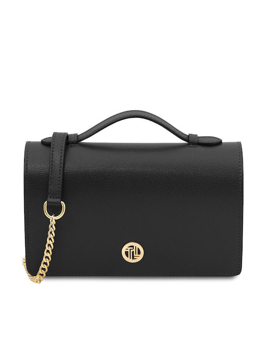 Tuscany Leather Black Leather Women's Clutch