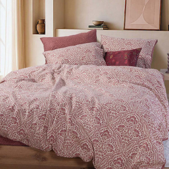 Nef-Nef Homeware Marcel Σετ Σεντόνια Υπέρδιπλα 240x260εκ. Μπορντό (4τμχ)
