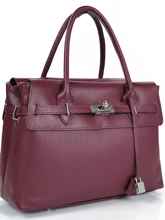 Passaggio Leather Leather Women's Tote Bag Wine