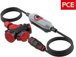 Extension Cord Cable with 3m Length, 3 x 1.5mm² Cross Section and Waterproof Grounding