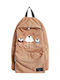 Stoff-Damenrucksack Camel