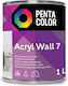Pentacolor Interior Water-Based Emulsion Paint White for Indoor Use