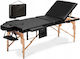 Bodyfit Преносима Дървена Физиотерапевтична Масажна Кушетка 195x70.5см