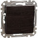 Schneider Electric Sedna Recessed Double Wall Switch Without Frame Brown
