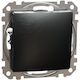 Schneider Electric Recessed Frameless Wall Switch Aller Retour Grey