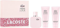 Lacoste Rose комплект с лосион за тяло 2 броя