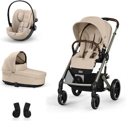 Cybex Balios S Lux Регулируема Бебешка Количка 3 в 1 Подходяща за Новородено Бежова 11.2kg Cybex Balios S Lux Регулируема Бебешка Количка 3 в 1 Подходяща за Новородено Бежова 11.2kg